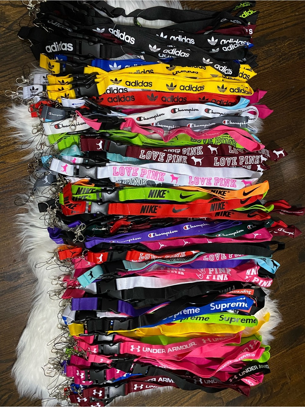 Assorted Branded Logo Lanyards - Multiple Colors SELLING ALL TOGETHER